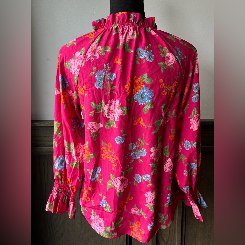 Ann Taylor Vibrant Floral Blouse XSP NWT - Picture 4 of 9